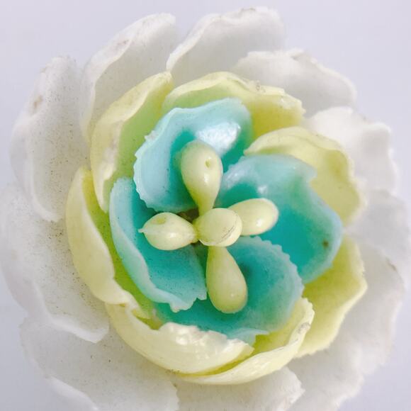 VTG Japan Thermoset Floral Clip On Earrings Mid Century 1950s 1960s Playful - Picture 5 of 11